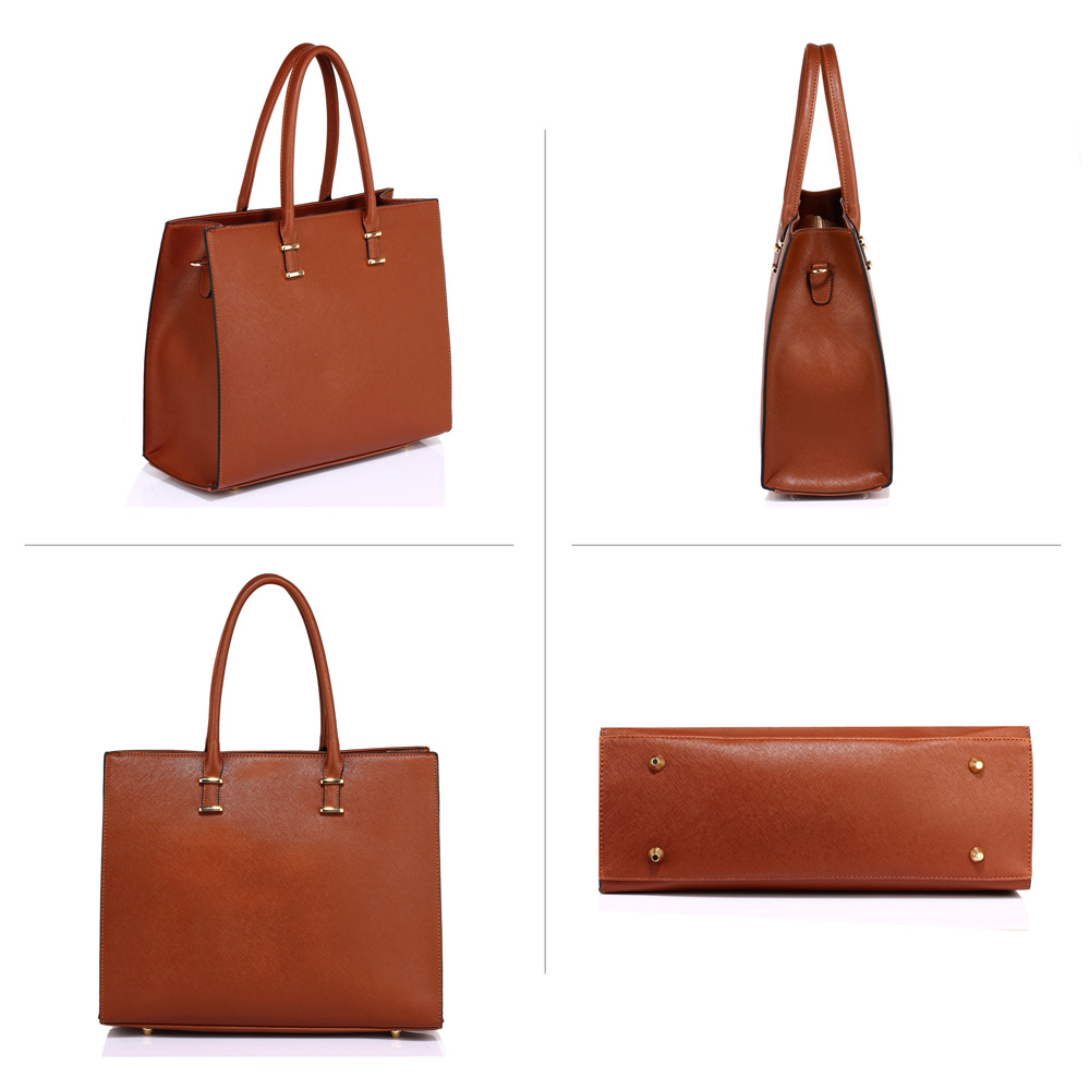 Brown Fashion Tote Handbag